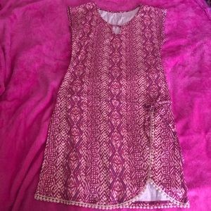Patterned pink dress